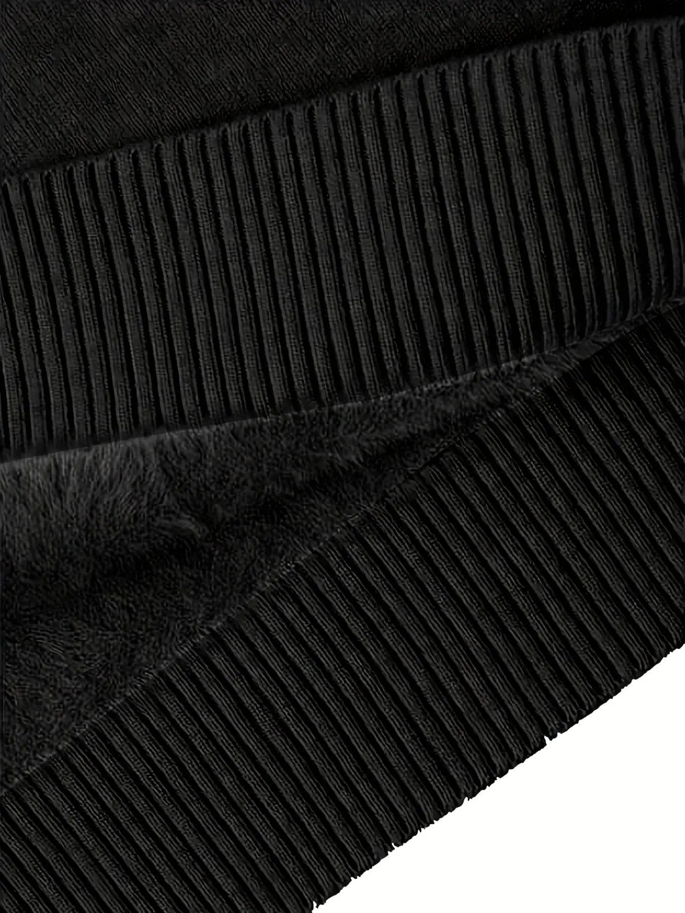 Knitted Sherpa-lined Pullover Sweater Modavivo