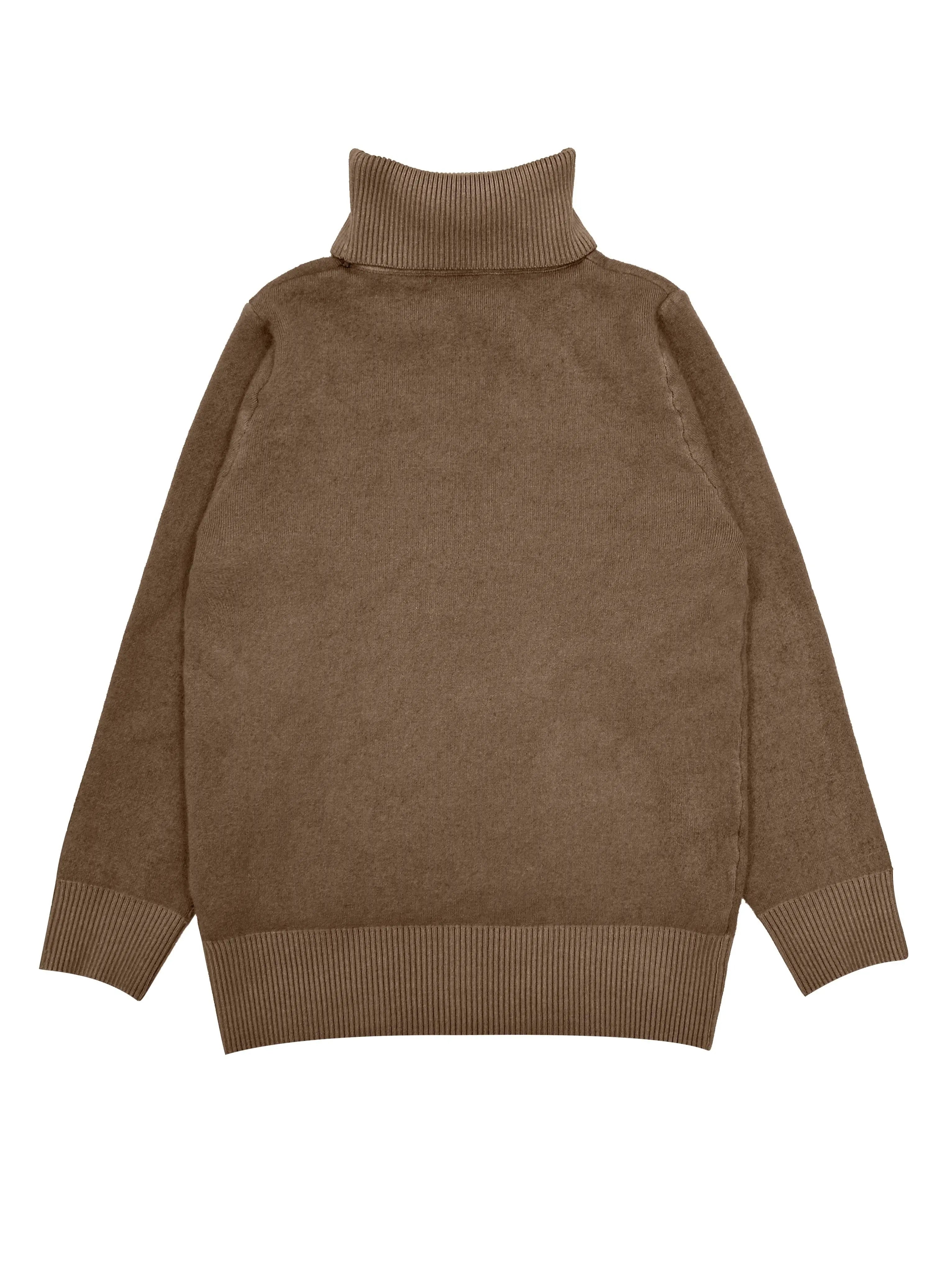 Knitted Sherpa-lined Pullover Sweater Modavivo
