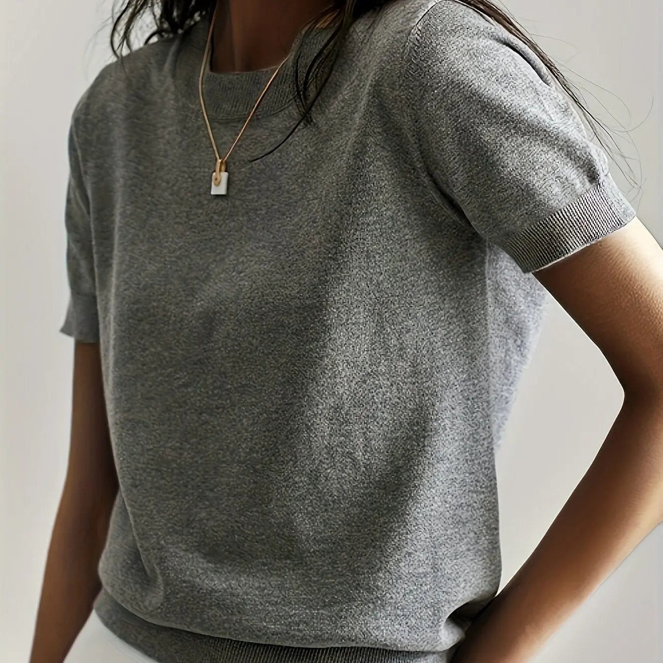 CLOUDTEK™ Knitted Short-Sleeve Sweater Modavivo