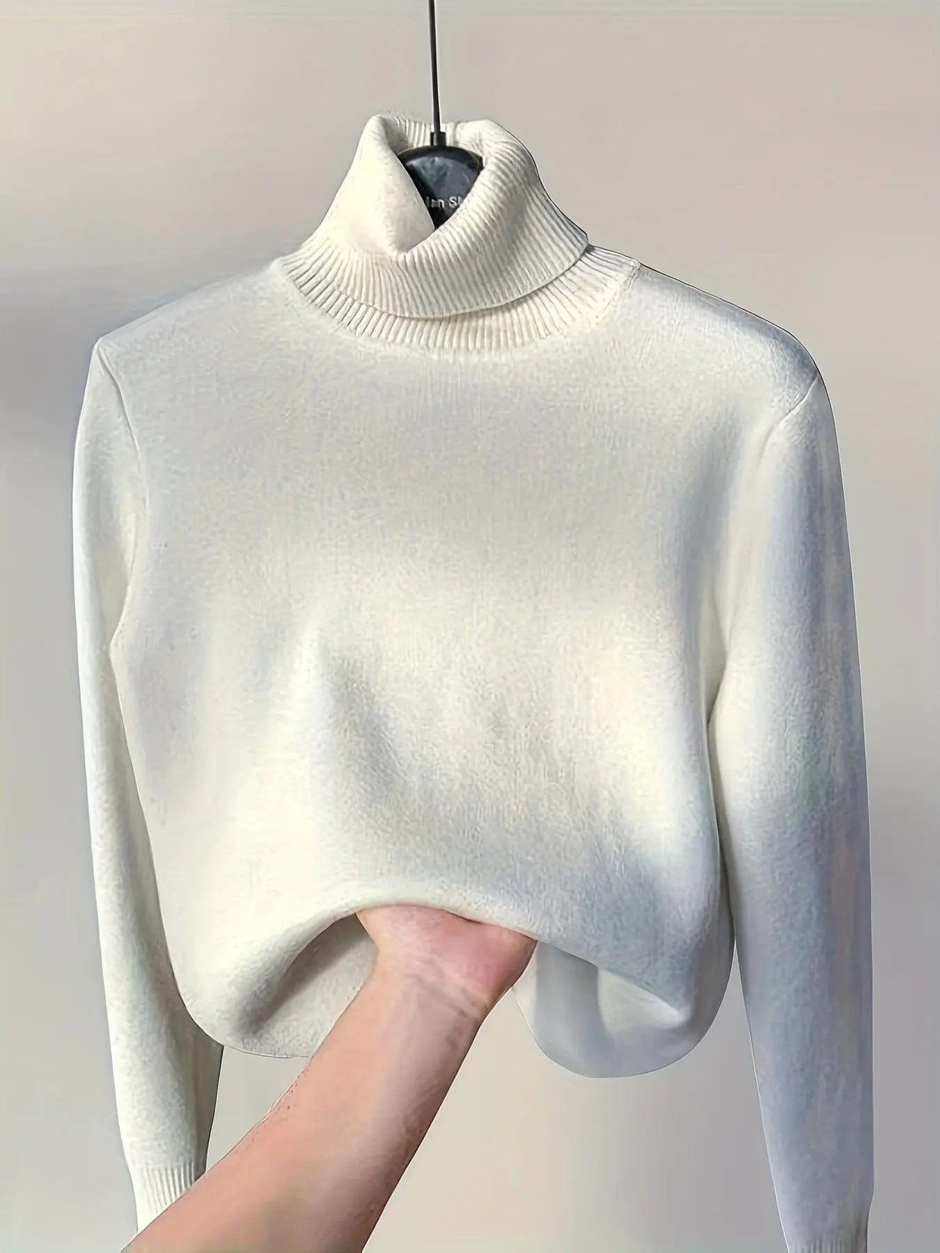 Knitted Sherpa-lined Pullover Sweater Modavivo