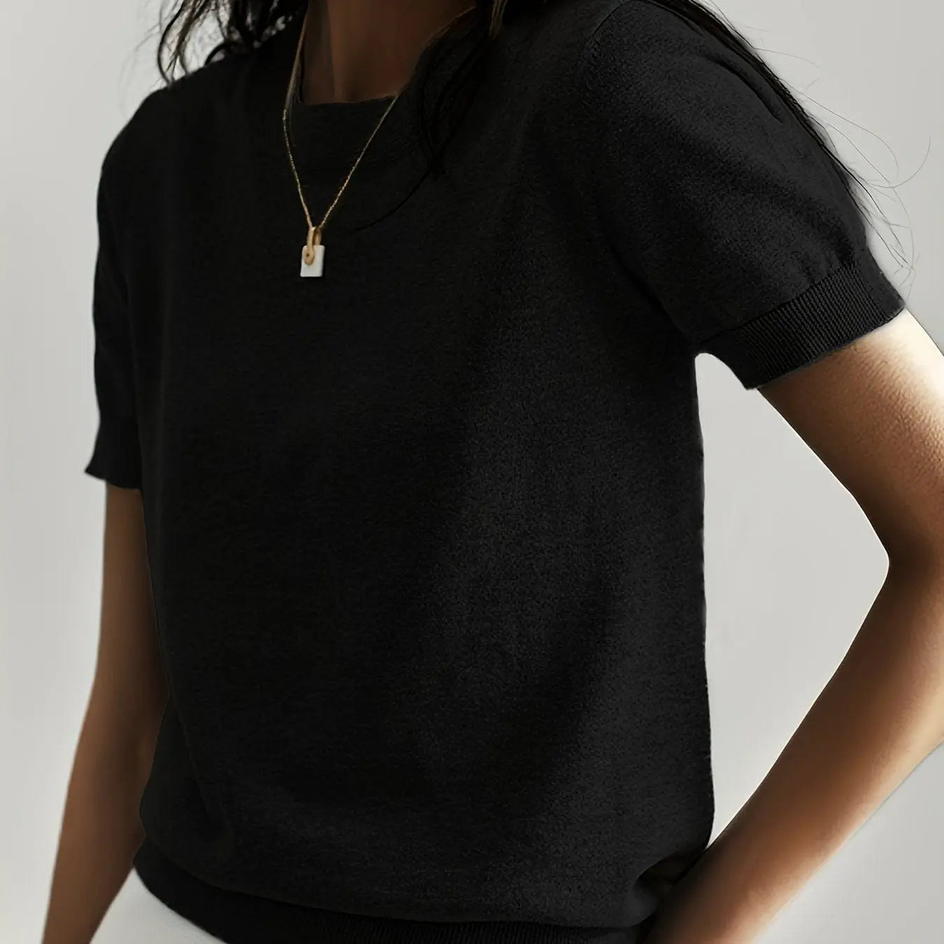 CLOUDTEK™ Knitted Short-Sleeve Sweater Modavivo