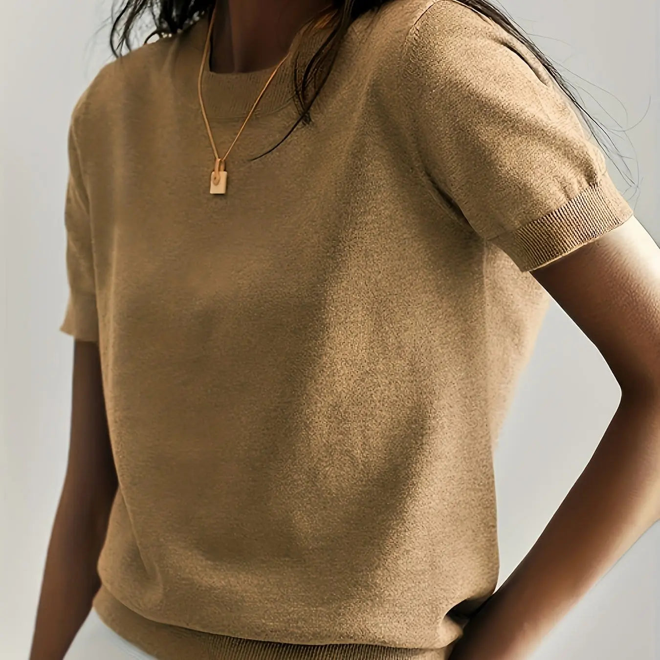 CLOUDTEK™ Knitted Short-Sleeve Sweater Modavivo