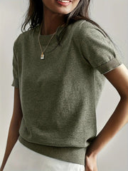 CLOUDTEK™ Knitted Short-Sleeve Sweater Modavivo
